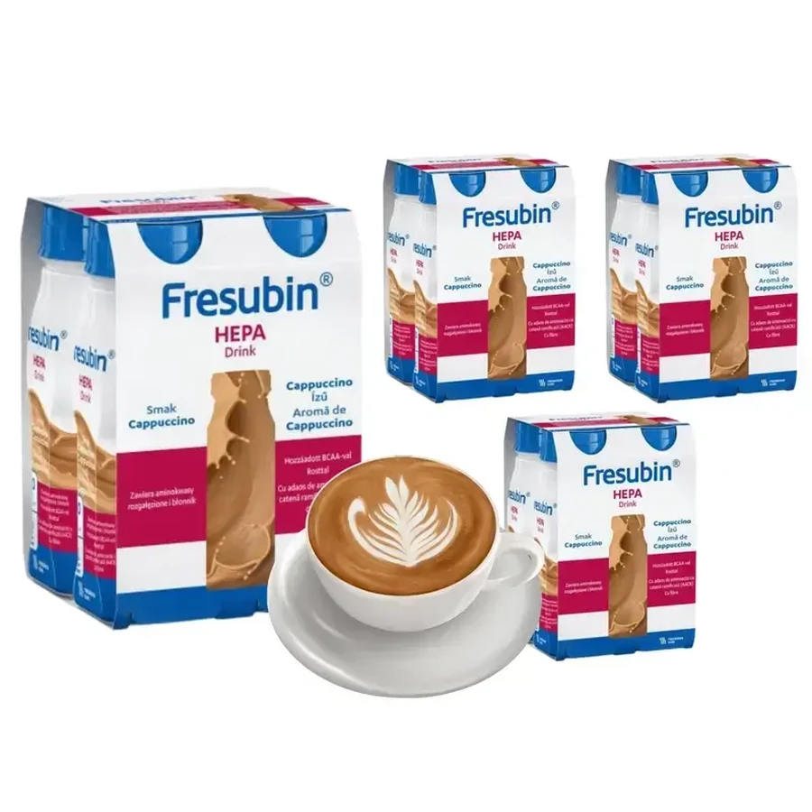 Fresubin Hepa Trinknahrung, Cappuccino, 8x200 ml, Fresenius Kabi 