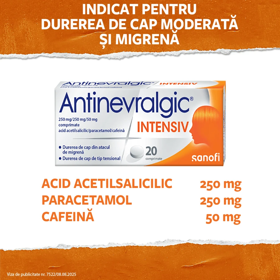 Antinevralgic Intensiv, 2x20 compresse, Sanofi