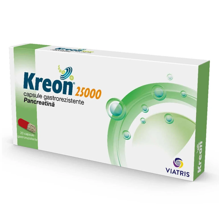 Kreon 25000, 3x20 capsule, Viatris