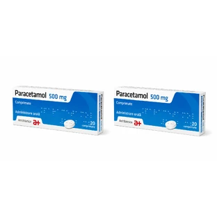 Paracetamol 500 mg, 2x20 tabletek, Antibiotice SA