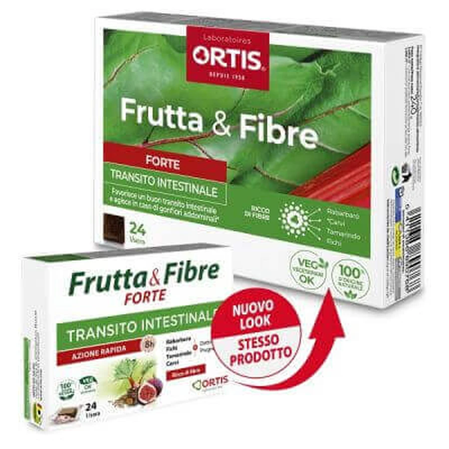 Fructe & Fibre Forte 3x24 cuburi