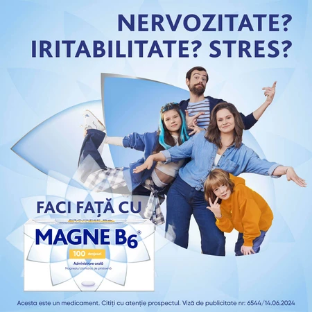 Magne B6, 2x100 drajeuri, Sanofi