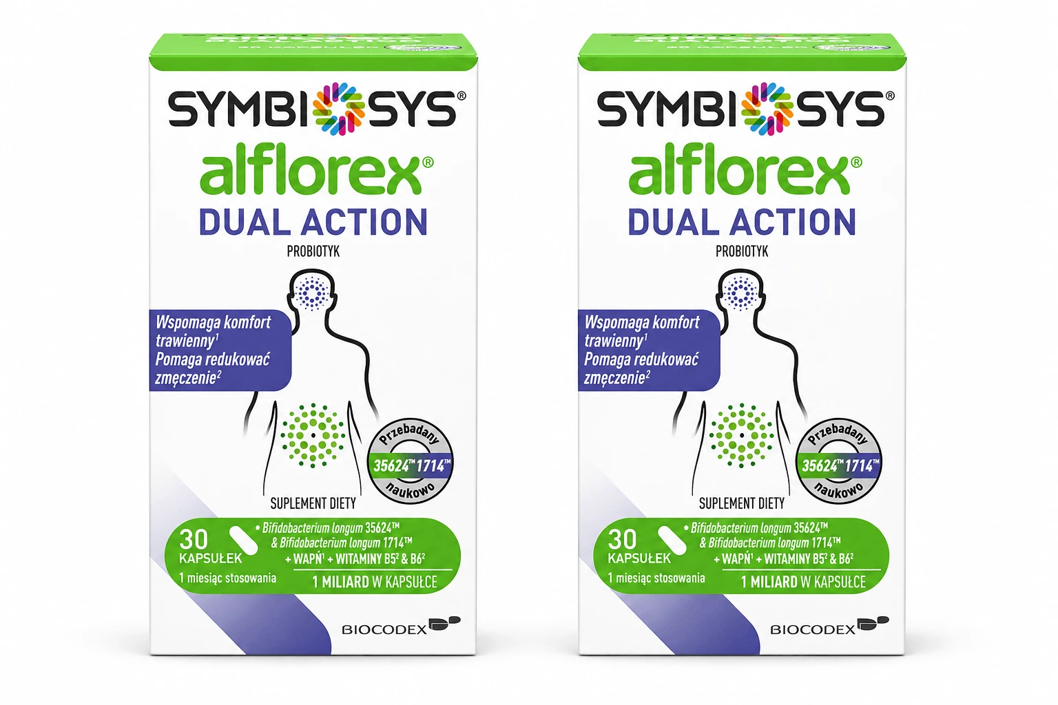 Symbiosys Alflorex Dual Action, 2x30 capsules