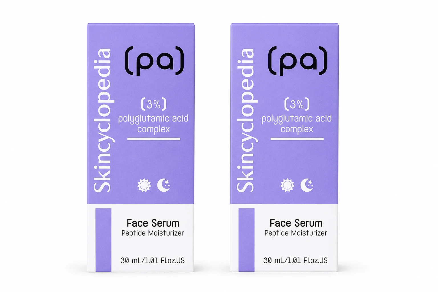 Hydraterend serum met 3% PA-polyglutaminezuurcomplex, 2 x 30 ml, Skincyclopedia