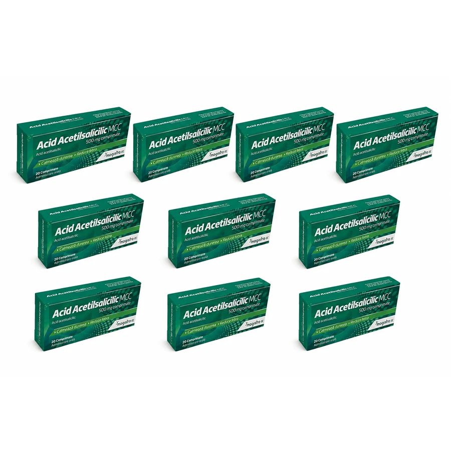 Acetylsalicylzuur 500 mg, 10x20 tabletten, Magistra