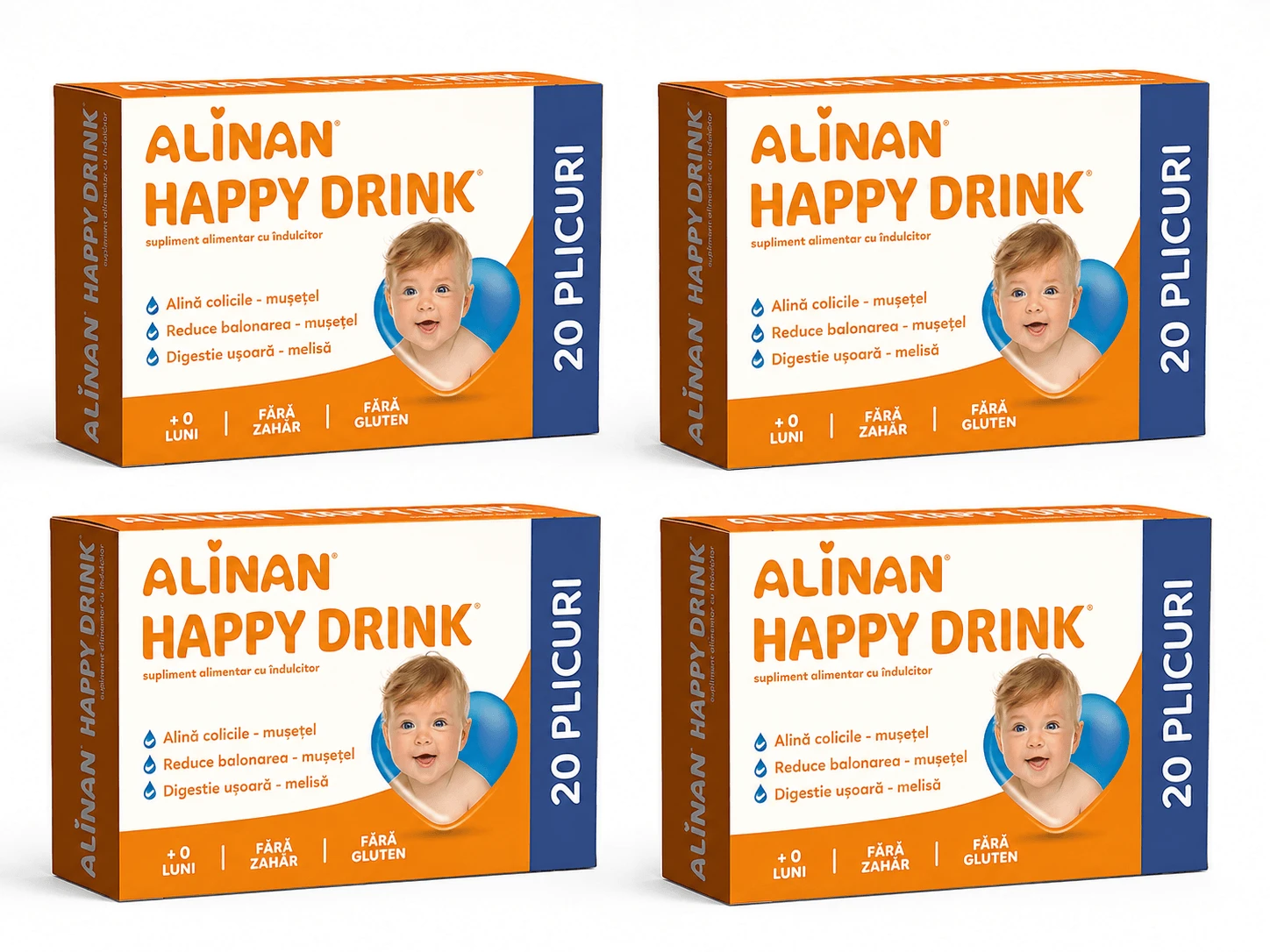 Happy Drink Alinan, 4x20 zakjes, Fiterman Pharma