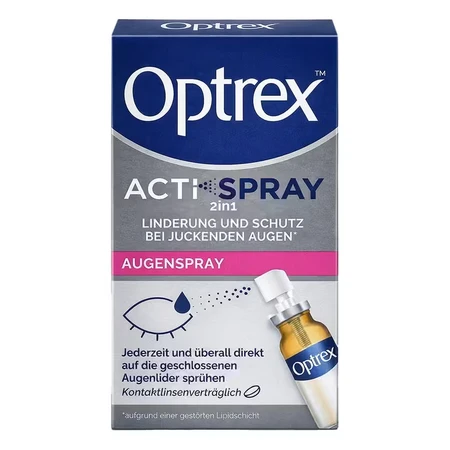 Optrex ActiSpray, spray oculaire 2 en 1, 10 ml
