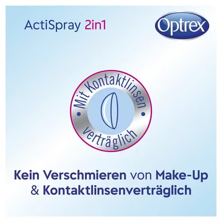 Optrex ActiSpray, spray oculaire 2 en 1, 10 ml