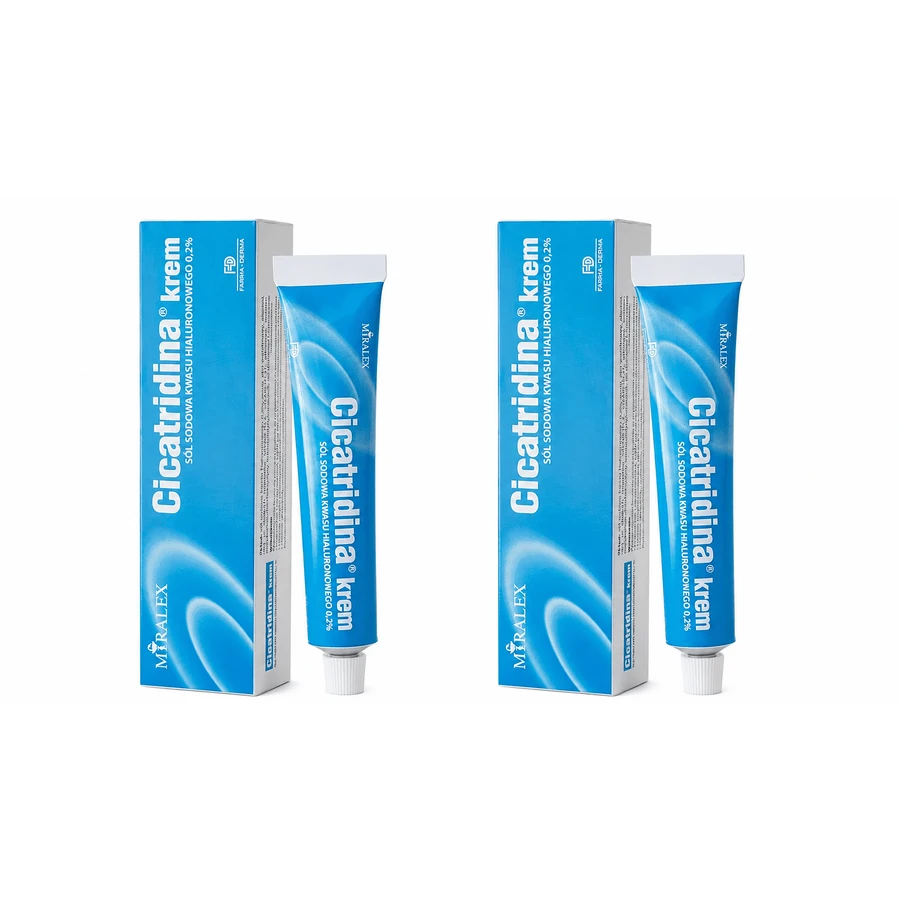Cicatridina-Creme, Natriumsalz der Hyaluronsäure, 2x60 g Miralex