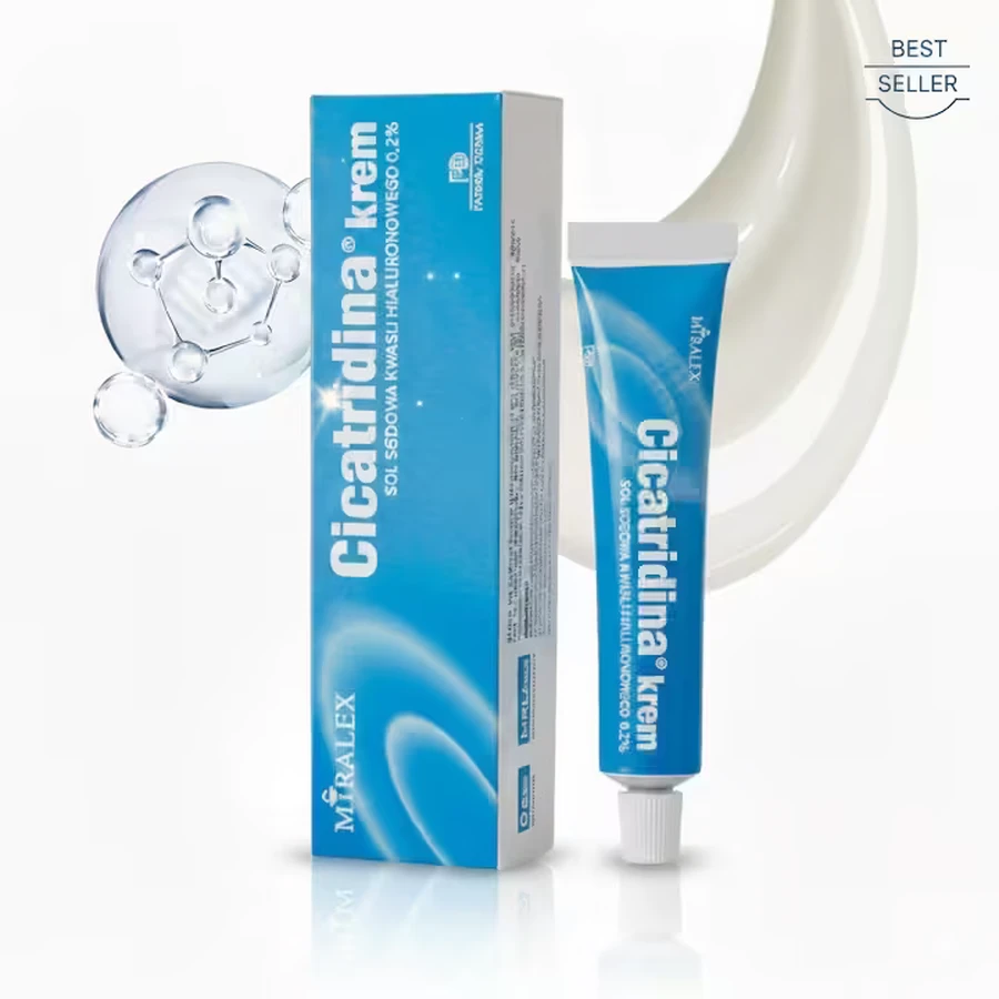 Cicatridina-Creme, Natriumsalz der Hyaluronsäure, 2x60 g Miralex