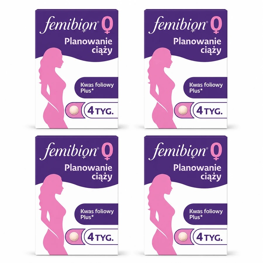 Femibion 0 Zwangerschapsplanning, Foliumzuur Plus, 4x28 tabletten, Procter & Gamble