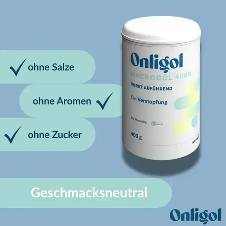 Onligol macrogol 4000 4x400 g sans sucre