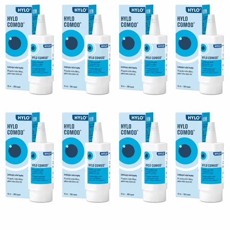 Hylo Eye Care HYLO-COMOD feuchtigkeitsspendende Augentropfen 8x10 ml