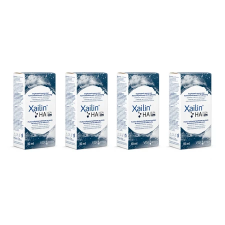 Xailin HA 0,2 % Plus, collyre, 4 x 10 ml, Visufarma
