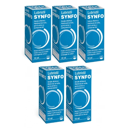 Lubristil Synfo solution ophtalmique, 5x10 ml, Sifi