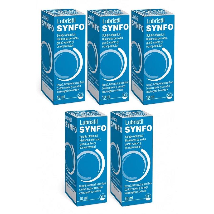 Lubristil Synfo solution ophtalmique, 5x10 ml, Sifi