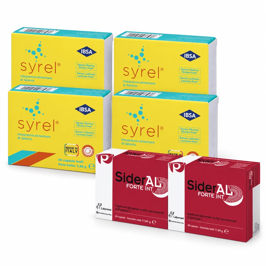 SYREL 120 cps + SiderAL Forte, 60 capsule
