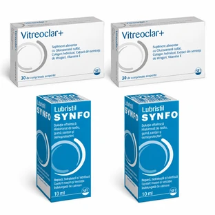 Vitreoclar Plus, 60 Tabletten + Lubristil Synfo, 20 ml, Sifi