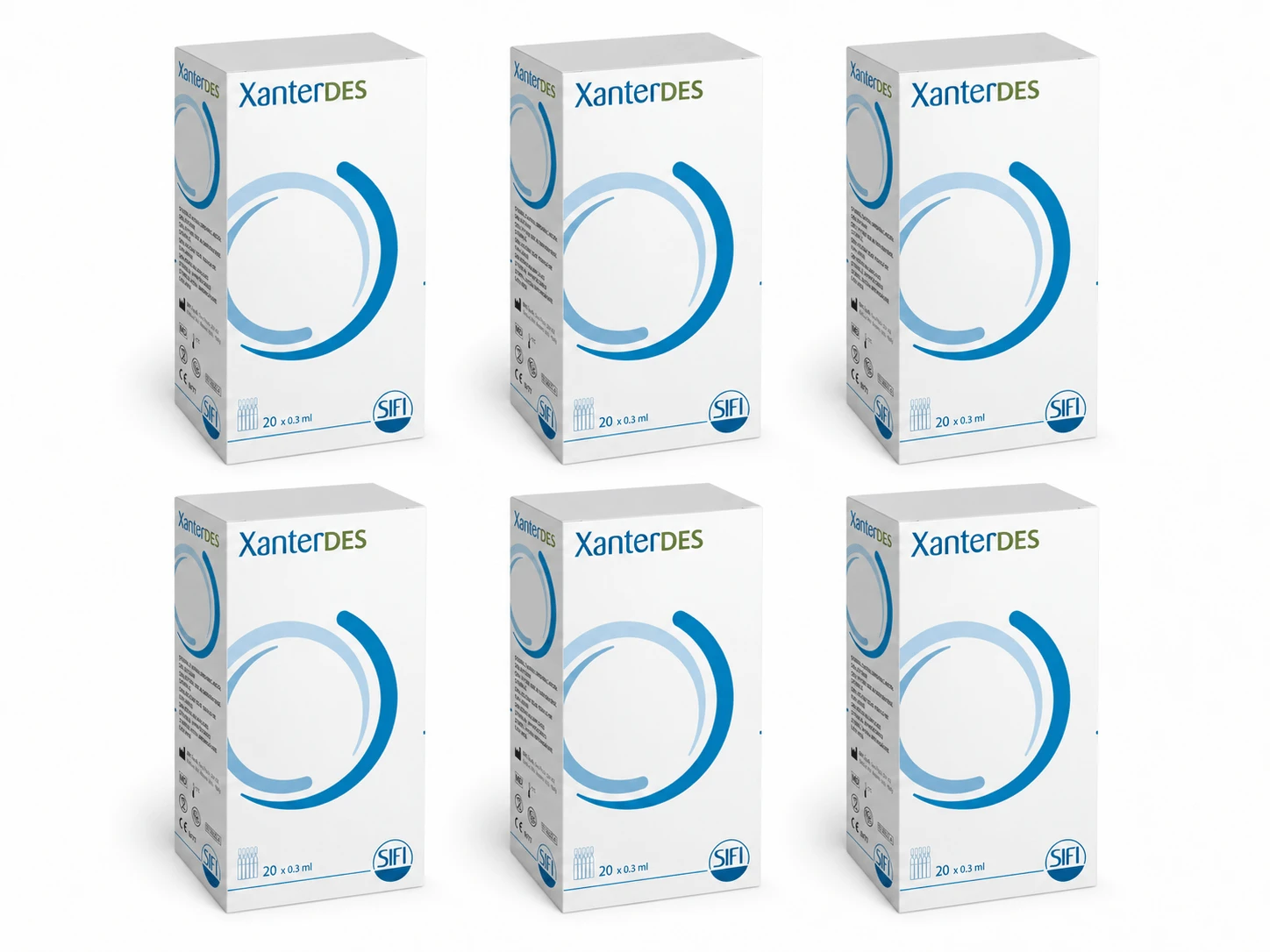 Xanterdes oogdruppels, 6x20 flacons, Sifi