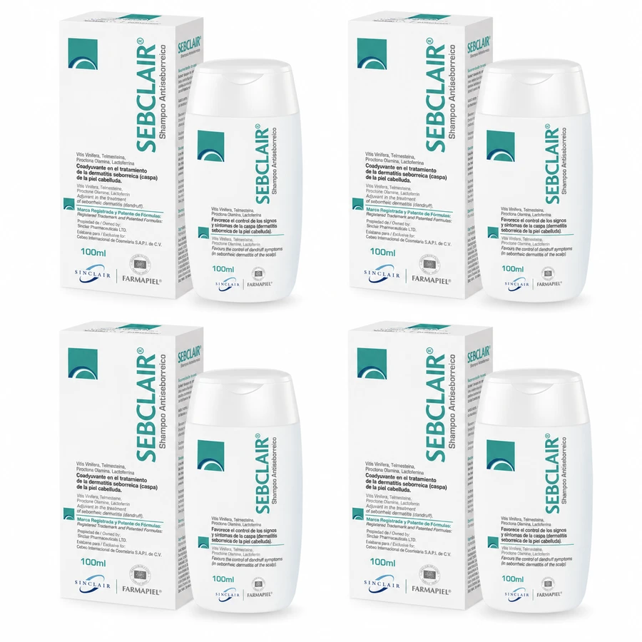 Sebclair Shampoo, 4x100 ml, Alliance Pharma