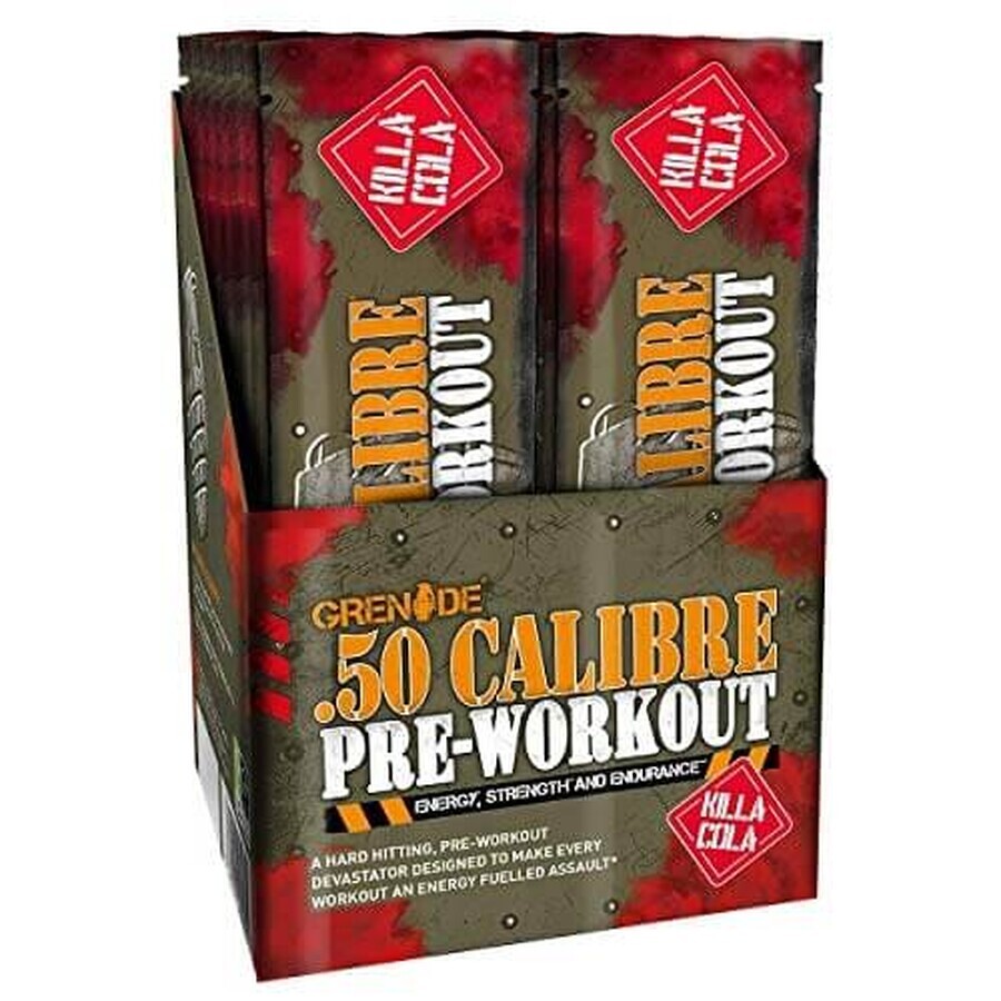 Grenade 50 Calibre Pre-workout Cu Aroma De Killa Cola, 23,2 G