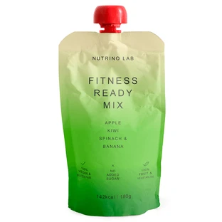Fitness Ready Mix : purée pasteurisée aux pommes, kiwis, épinards et bananes, 180 g, Nutrino Lab