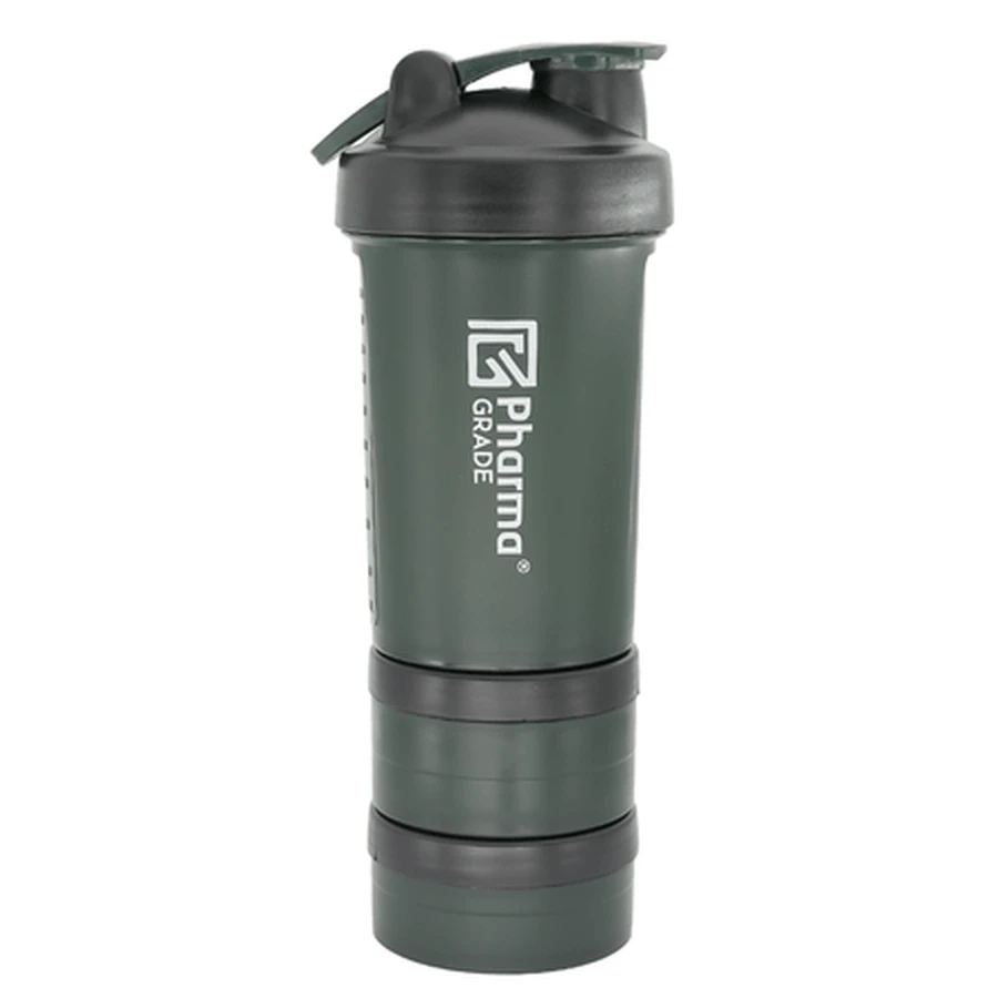 Shaker en plastique vert, 450 ml, de qualité pharmaceutique