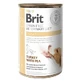 Natte hondenvoeding met lever en kalkoen, 400 g, Brit