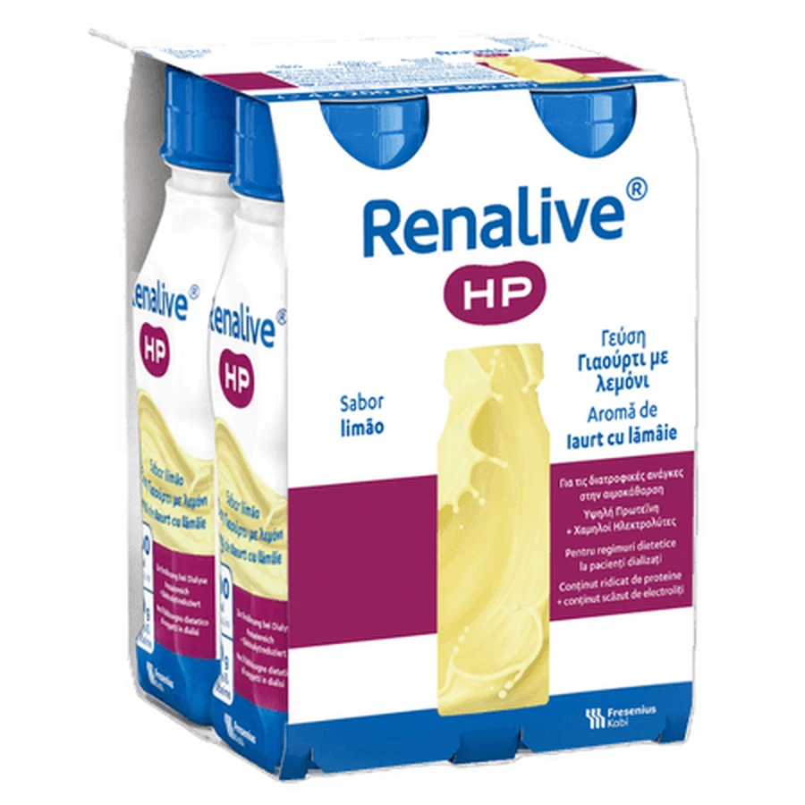 Renalive HP High-Energy Oral or Tube Feeding Solution, 4 x 200 ml, Fresenius Kabi