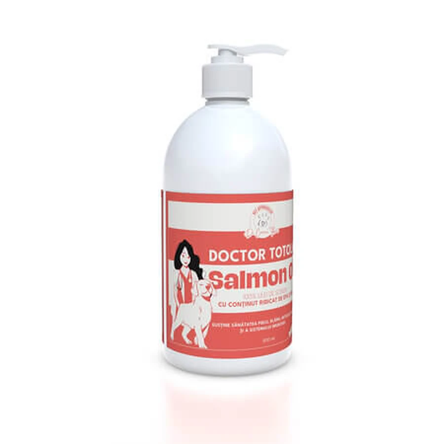 Salmon Oil for Dogs and Cats, 500 ml, Doctor Totolici