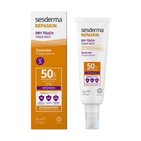 Sesderma Repaskin Crema pentru protectie solara cu SPF 50 Dry Touch, 50 ml