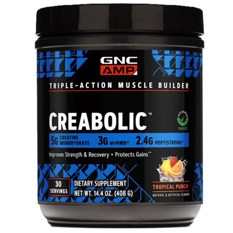 Creabolic Kreatinmonohydrat mit tropischem Fruchtgeschmack, 408 g, GNC