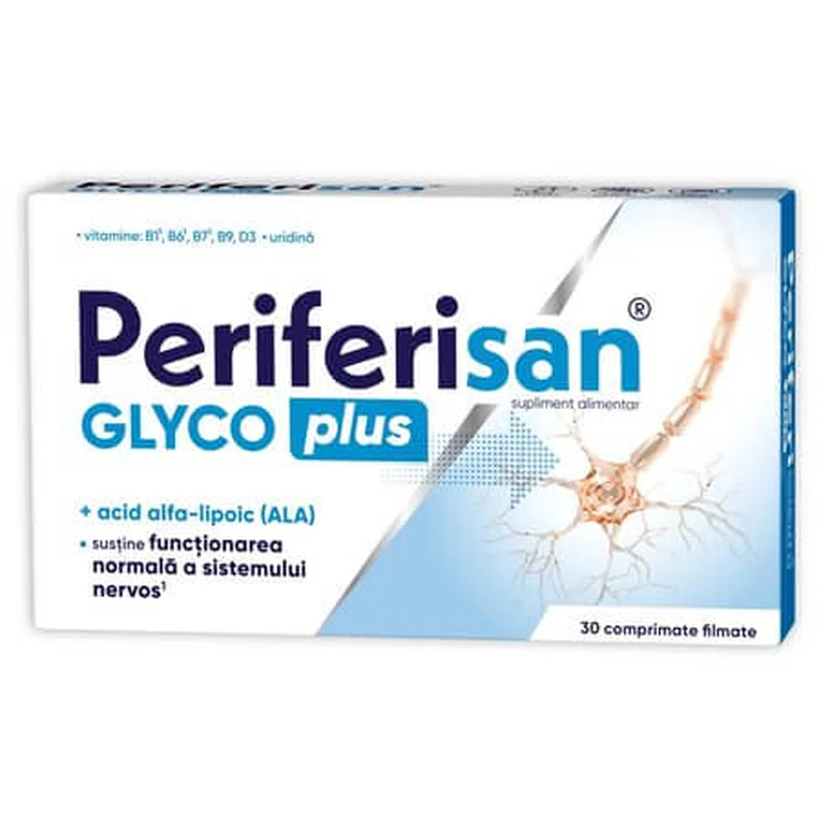 Periferisan Glyco Plus, 30 filmomhulde tabletten, Zdrovit