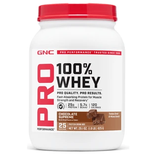 Poudre de protéines de lactosérum Pro Performance au goût de chocolat, 825 g, GNC