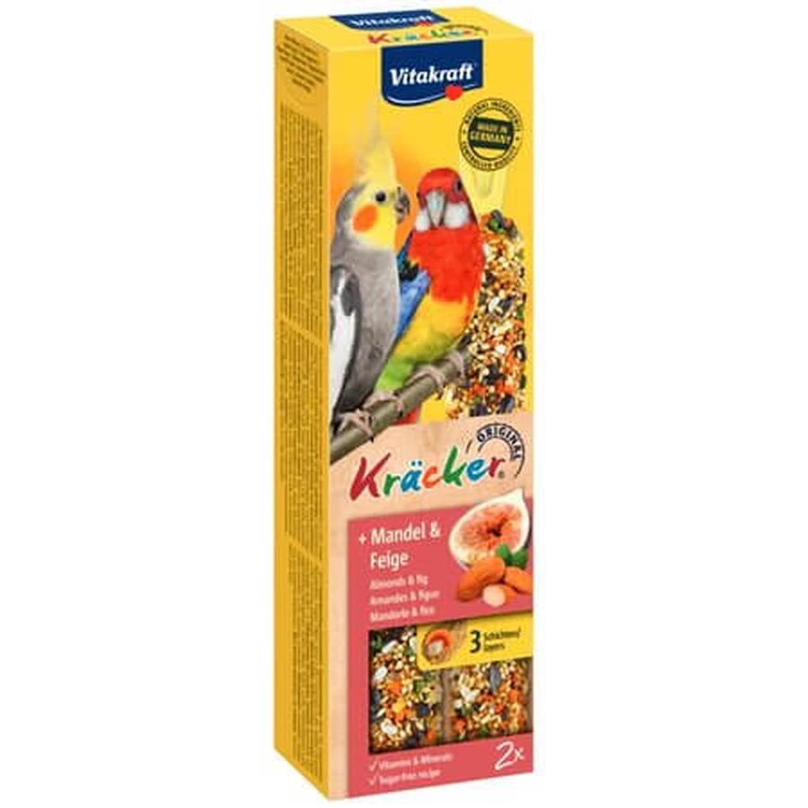 Barritas Kracker de almendras y semillas para ninfas, 180 g, Vitakraft