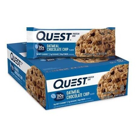 Quest Protein Bar, Protein Bar with Oats and Chocolate, 60g