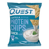 Quest Tortilla Style Eiwitchips, Tortillachips met Ranch smaak, 32 G