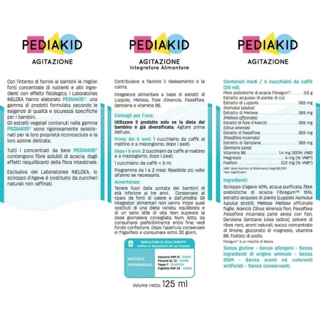 Pediakid Siroop met zwarte bessensmaak Nervosite 4x125 ml 