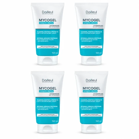 Bailleul Mycogel Gel Detergente Schiumogeno Pelli sensibili 4x150 ml