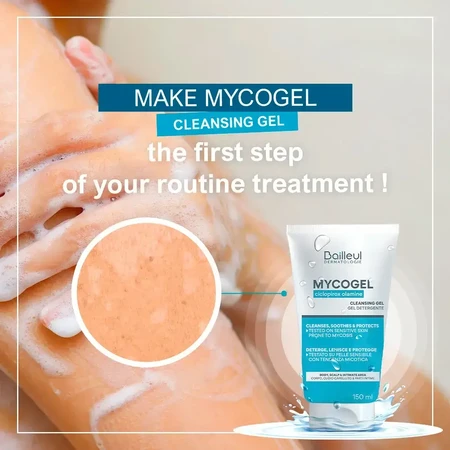 Bailleul Mycogel Gel Detergente Schiumogeno Pelli sensibili 4x150 ml
