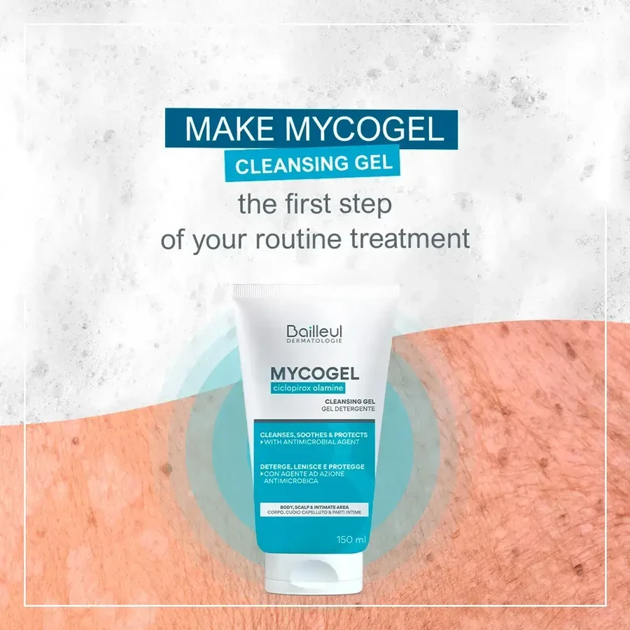 Bailleul Mycogel Gel Detergente Schiumogeno Pelli sensibili 4x150 ml