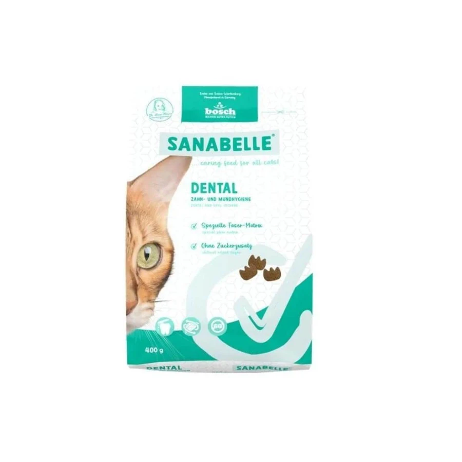 SANABELLE Dental, mangime secco per gatti e pollame, per denti sensibili, 400 g