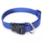 JULIUS-K9 Color & Gray, collare regolabile per cani con maniglia, in nylon, 20 mm x 27–42 cm, blu e grigio