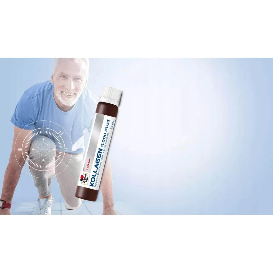 Doppelherz System Kollagen 11.000 Plus, 90 fiolek x 25 ml, Queisser Pharma: ceny i cechy
