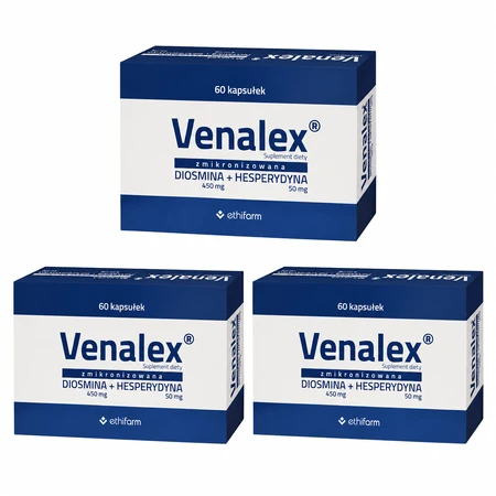 Venalex, diosmine micronisée + hespéridine, 3x60 gélules
