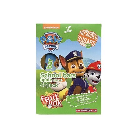 Paw Patrol Fruchtriegel mit Äpfeln, 80 gr, Fruit Funk