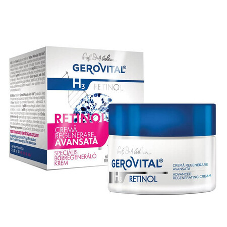 Crema pentru regenerare avansata Gerovital H3 Retinol, 50 ml, Farmec