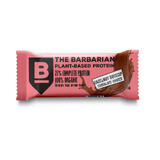 Organic protein bar wrapped in chocolate with hazelnuts and macaroons, 68 gr, The Barbarian