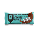 Organic protein bar wrapped in chocolate with peanuts and maca, 68 gr, The Barbarian