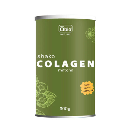 Shake au collagène et au matcha, 300 g, Obio